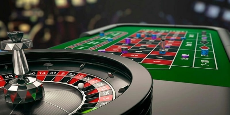 Bàn cược roulette biểu tượng trong casino